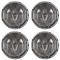 08-10 Chllngr; 05-10 Chrgr; 05-08 Mgnm; 07-11 Nitro Chrorme ~Ram~ Logo Center Cap Set of 4 (MOPAR)