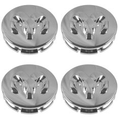 08-10 Chllngr; 05-10 Chrgr; 05-08 Mgnm; 07-11 Nitro Chrorme ~Ram~ Logo Center Cap Set of 4 (MOPAR)