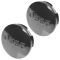 07-15 Compass, Patriot; 11-15 Gr Cher, Wrangler (17-20 In Whl) Black Jeep Logoed Center Cap Pair(MP)