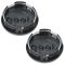 07-15 Compass, Patriot; 11-15 Gr Cher, Wrangler (17-20 In Whl) Black Jeep Logoed Center Cap Pair(MP)