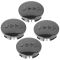 07-15 Cmpss, Patrt; 11-15 Gr Cher, Wrglr (17-20 In Whl) Black Jeep Logoed Center Cap Set of 4(MP)