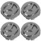 04-15 Mazda 3, 5, 6, CX7, CX9, RX8, MPV, MIATA (w/16, 17, 18 Whl) Mzda Logod Cntr Cap Set of 4(MZ)