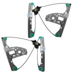 01-04 Mercedes C Class 203 Type Power Window Regulator w/o Motor PAIR