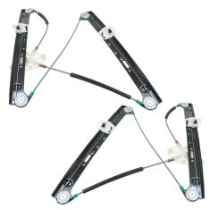 04-10 BMW X3 Power Window Regulator w/o Motor Front PAIR