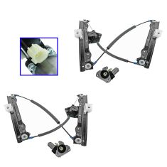 08-10 Dodge Avenger Front Door Power Window Regulator w/2 Pin Motor PAIR