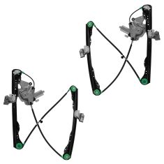 01-07 Ford Focus 4dr Pwr Window Regulator w/Mtr Pair