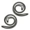 1985-91 Buick Olds Pontiac Cadillac Front Door Weatherstrip Seals (Front Wheel Drive)