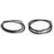 1997-03 Jeep Wrangler Full Door Weatherstrips Seals Pair