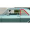 1962-67 Chevrolet Nova Chevy II 2 Door Sedan Glass Run Channel Kit Rear Quarter Glass