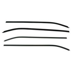 69-82 Chevy Corvette Coupe Inner & Outer Window Weatherstrip Sweep Seal Kit (Set of 4)