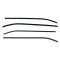 69-82 Chevy Corvette Coupe Inner & Outer Window Weatherstrip Sweep Seal Kit (Set of 4)