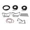 1980-86 Ford F-Series Pickup Complete Weatherstrip Kit for Trucks WITH All Black Rear Window Seal