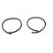 1976-86 Jeep CJ Scrambler Wrangler with Stationary Vent Window 10pc. Door Weatherstrip Seal Set