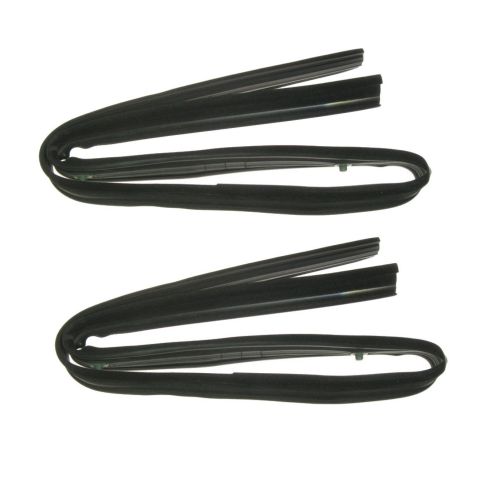 Glass Run Channel Weatherstrip Seal PAIR for FRONT Doors