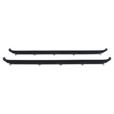 96-97 Ford F250 Crew Cab; 87-97 F350 Rear Door Window Outer Belt Weatherstrip Seal PAIR