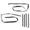 81-91 Chevy, GMC Suburban, Crew Cab Pickup Front & Rear Door Felt, Window Sweep & Weatherstrip KIT