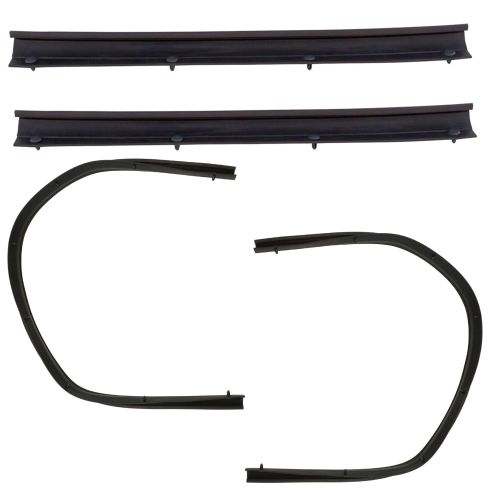 99-16 Ford F250SD-F550SD Super Cab Front & Rear Door Mtd Lower Weatherstrip Seal Kit (Set of 4)