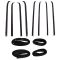 81-91 Suburban, C/K; 87-91 R/V Crew Cab Front & Rear Door Weatherstrip & Belt Seal Kit (Set of 12)