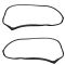 07-18 Jeep Wrangler (w/Full Door) Front Door Mounted Weatherstrip Seal PAIR