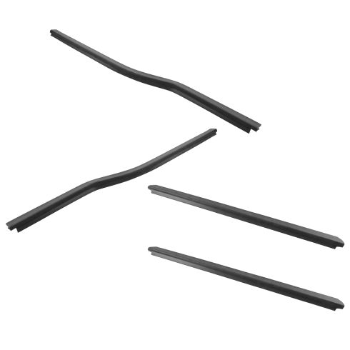 1999-15 Ford F250 F350 Super Duty Crew Cab Outer Window Sweep Set of 4