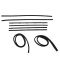 GM Pickup 8pc Window Sweep with Black Bead and Run Channel Weatherstrip Kit