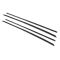 65-66 Ford Mustang (Cpe & Conv) Inner & Outer Door Window & 1/4 Panel Wstrip Sweeps (4 Piece Set)