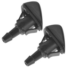 99-04 CR-V; 99-04 Acura RL; 02-03 RSX Black Windshield Washer Sprayer Nozzle Pair (Honda)