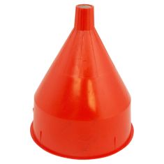 Funnel King: 6 Quart Red Safety Polyethylene Funnel w/Screen