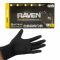 RAVEN: Powder-Free, Exam Grade, Fully Textued BLACK Nitrile NON LATEX 6 MIL Gloves (100/BOX) (L)