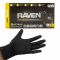 RAVEN: Powder-Free Exam Grade Fully Txtrd BLK Nitrile NON LATEX 6 MIL Gloves4 Box Kit (L)