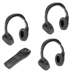 10-13 Buick, Cady, Chvy, GMC Multifit; DVD Remote Control & 3 Headphone Kit  (Dorman)
