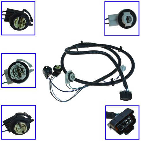 Chevrolet Tail Light Wiring Harness Pair General Motors OEM GMZMX00007